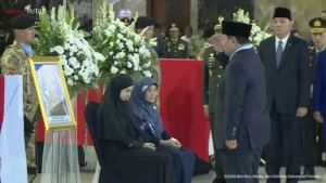 Momen Prabowo Beri Hormat Terakhir untuk 3 Prajurit TNI Gugur di Lebanon